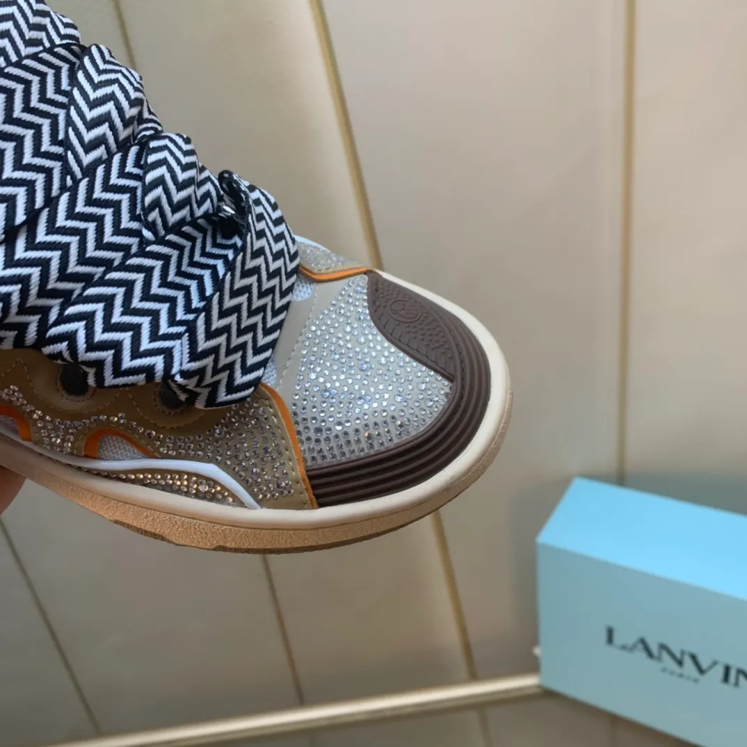 💰620. Lanvin LANVIN. 22 colors: nubuck fabric, breathable mesh, cowhide feet! Same style for men and women: sizes 35-46! High and low versions!